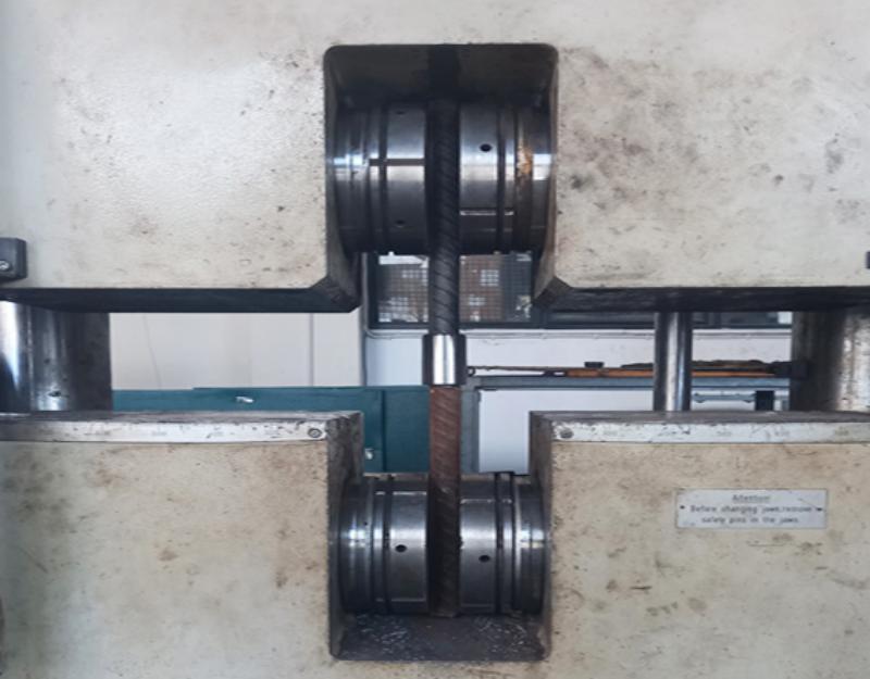 تست اتصالات مکانیکی میلگرد